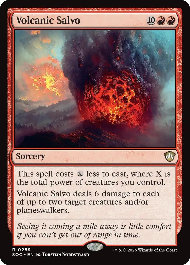 Image for Volcanic Salvo (Secrets of Strixhaven) (259) - Magic: The Gathering