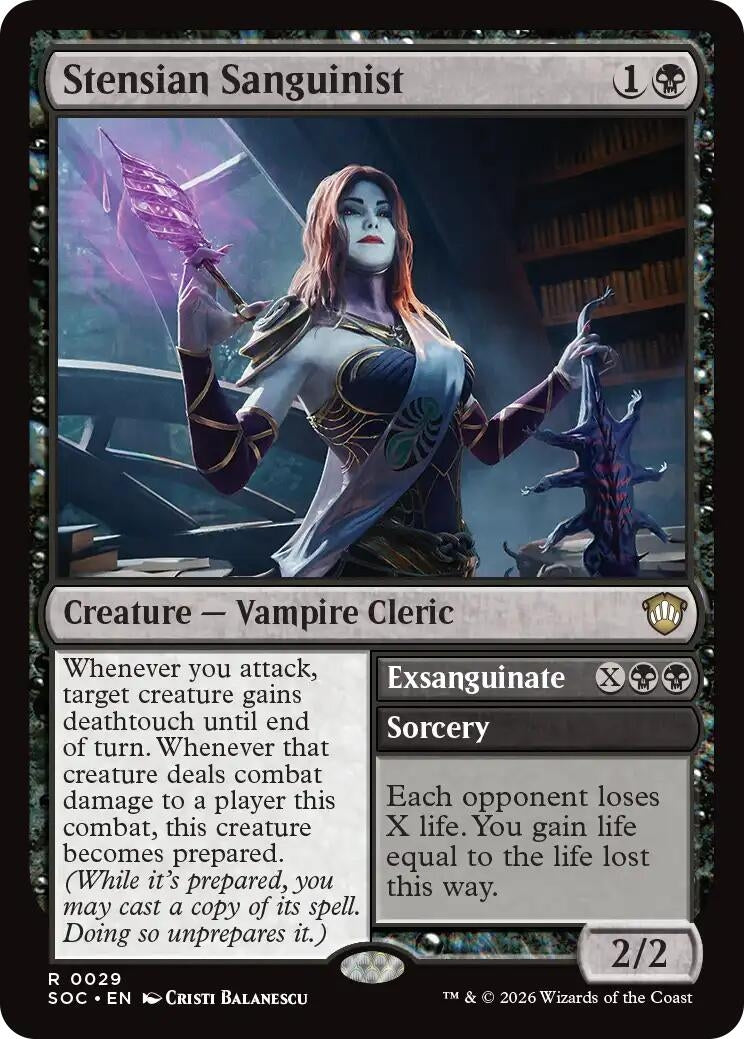 Image for Stensian Sanguinist (Secrets of Strixhaven) (29) - Magic: The Gathering