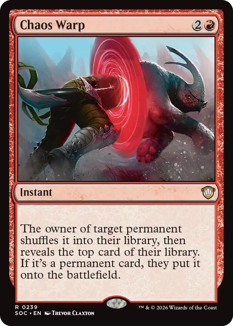Image for Chaos Warp (Secrets of Strixhaven) (239) - Magic: The Gathering