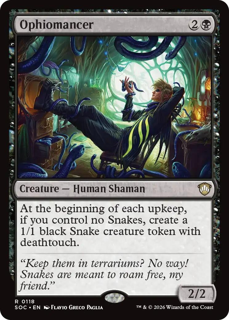 Image for Ophiomancer (Secrets of Strixhaven) (118) - Magic: The Gathering