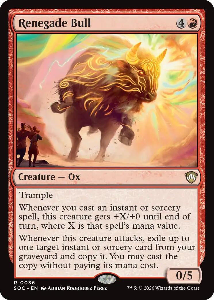 Image for Renegade Bull (Secrets of Strixhaven) (36) - Magic: The Gathering