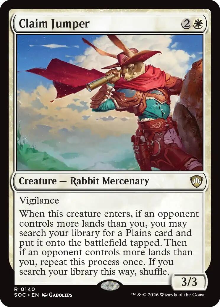 Image for Claim Jumper (Secrets of Strixhaven) (140) - Magic: The Gathering