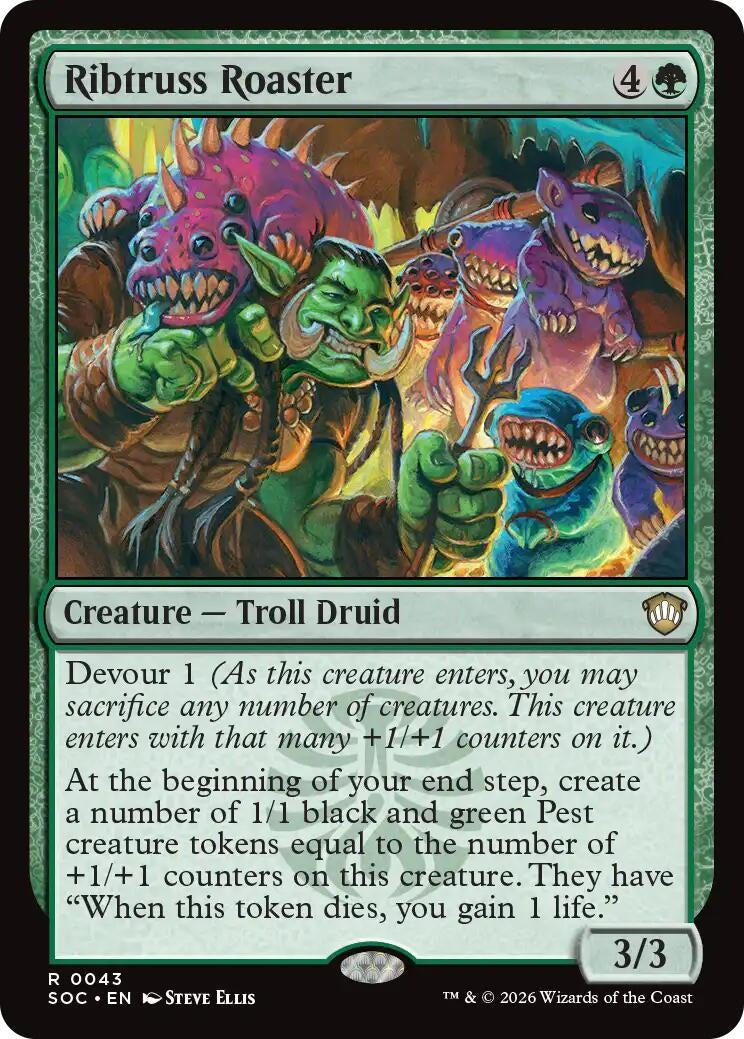 Image for Ribtruss Roaster (Secrets of Strixhaven) (43) - Magic: The Gathering