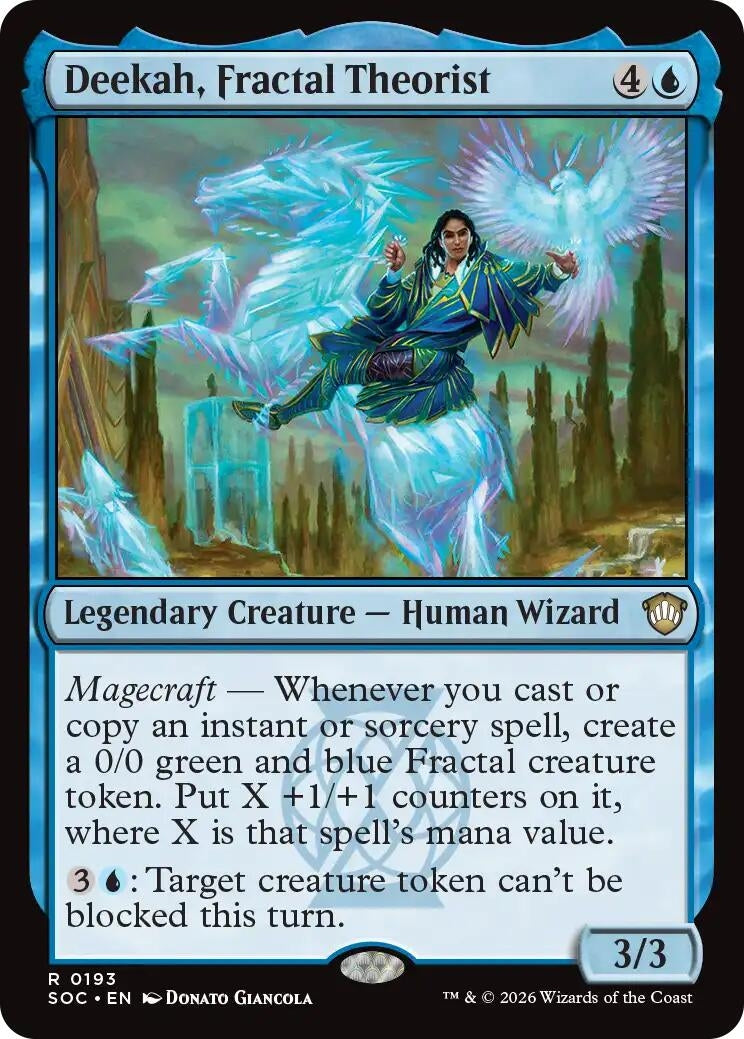 Image for Deekah, Fractal Theorist (Secrets of Strixhaven) (193) - Magic: The Gathering