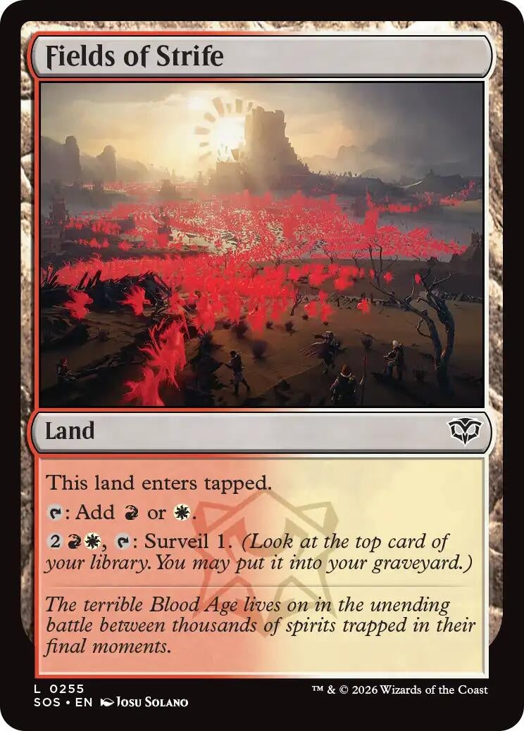 Image for Fields of Strife (Secrets of Strixhaven) (255) - Magic: The Gathering