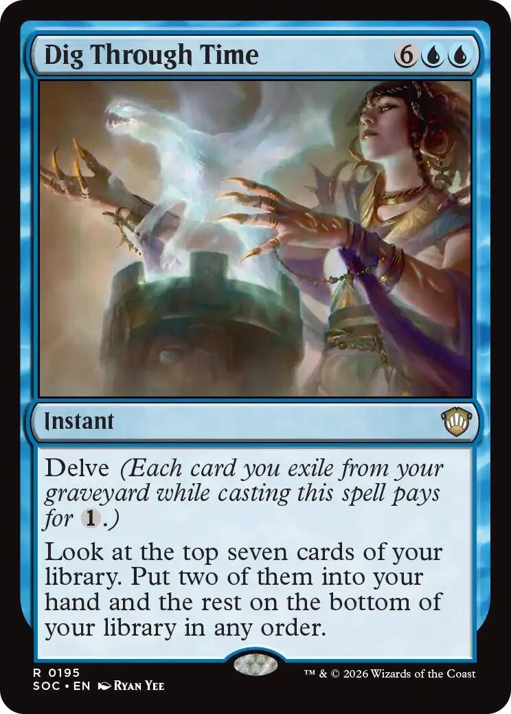 Image for Dig Through Time (Secrets of Strixhaven) (195) - Magic: The Gathering