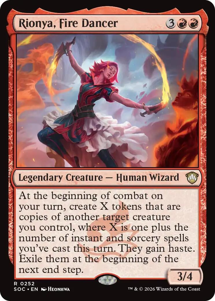 Image for Rionya, Fire Dancer (Secrets of Strixhaven) (252) - Magic: The Gathering