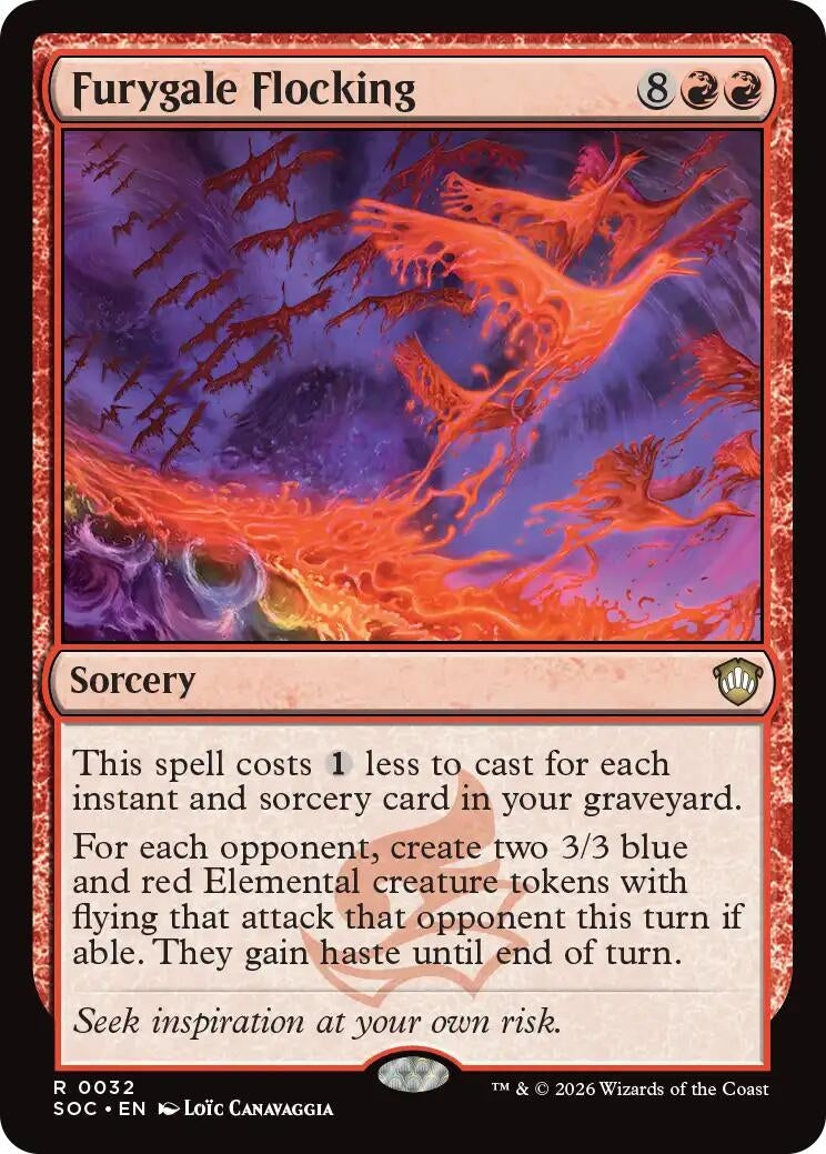 Image for Furygale Flocking (Secrets of Strixhaven) (32) - Magic: The Gathering