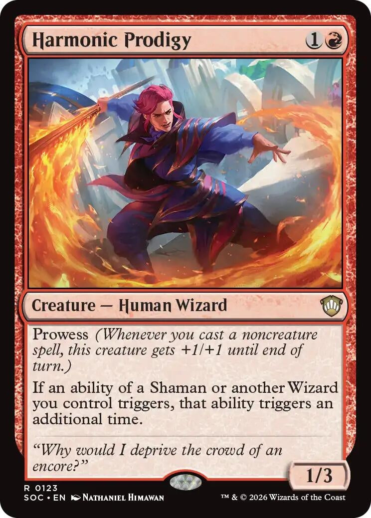 Image for Harmonic Prodigy (Secrets of Strixhaven) (123) - Magic: The Gathering