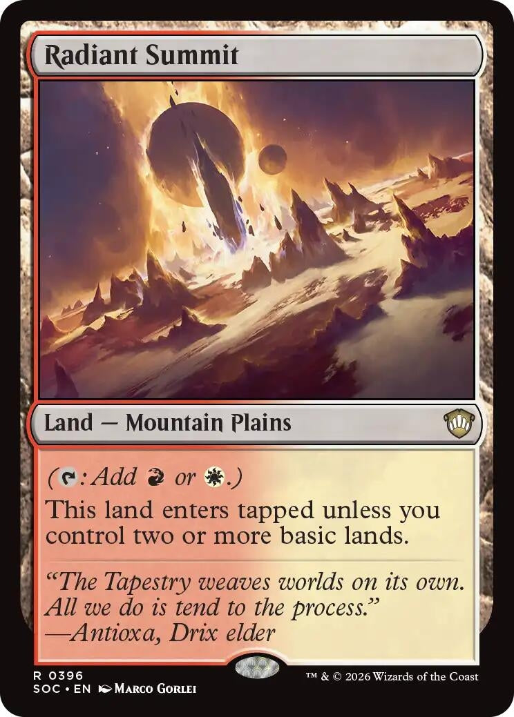 Image for Radiant Summit (Secrets of Strixhaven) (396) - Magic: The Gathering
