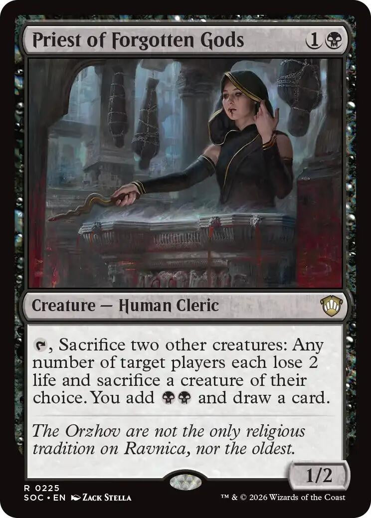 Image for Priest of Forgotten Gods (Secrets of Strixhaven) (225) - Magic: The Gathering