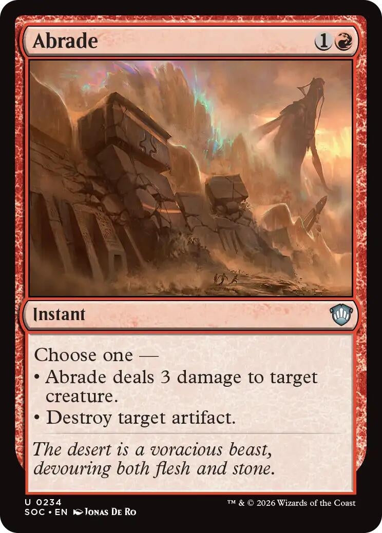 Image for Abrade (Secrets of Strixhaven) (234) - Magic: The Gathering