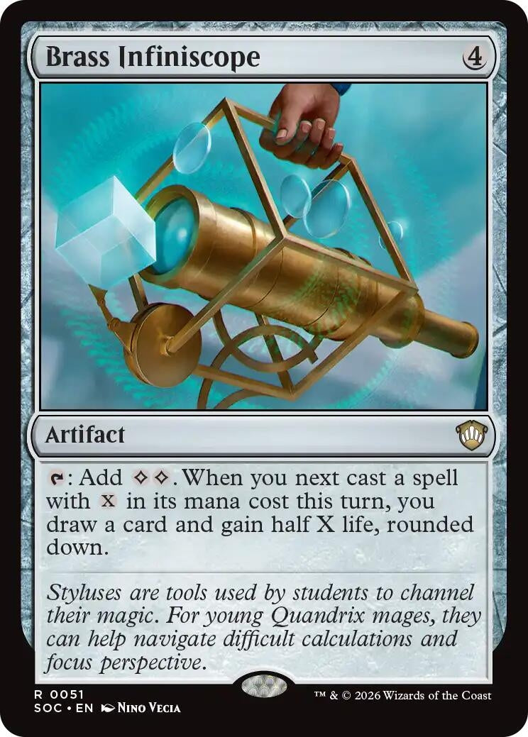 Image for Brass Infiniscope (Secrets of Strixhaven) (51) - Magic: The Gathering