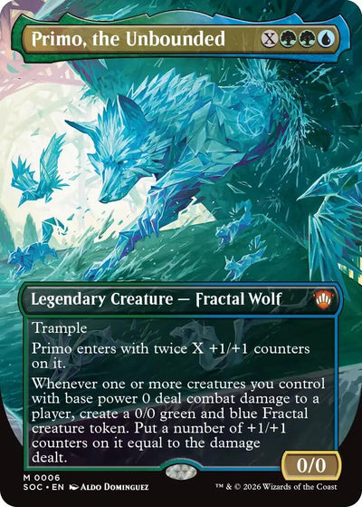 Primo, the Unbounded (Borderless) (Secrets of Strixhaven) (6)