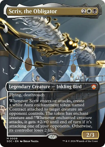 Scriv, the Obligator (Borderless) (Secrets of Strixhaven) (9)