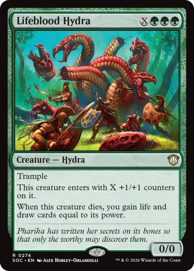 Image for Lifeblood Hydra (Secrets of Strixhaven) (274) - Magic: The Gathering