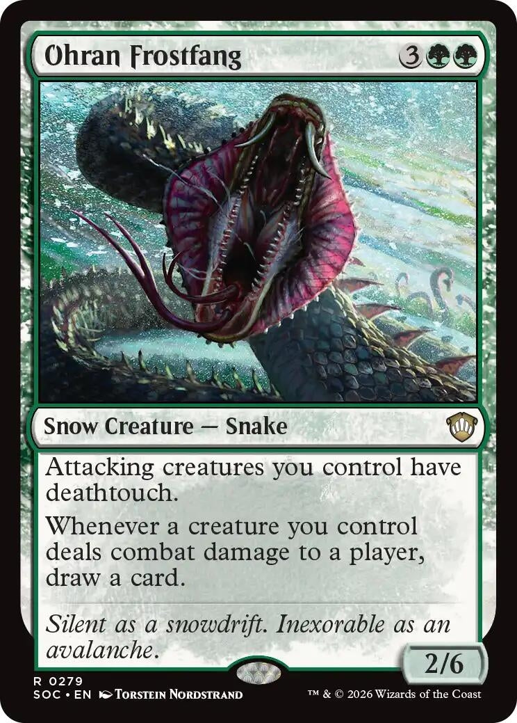 Image for Ohran Frostfang (Secrets of Strixhaven) (279) - Magic: The Gathering