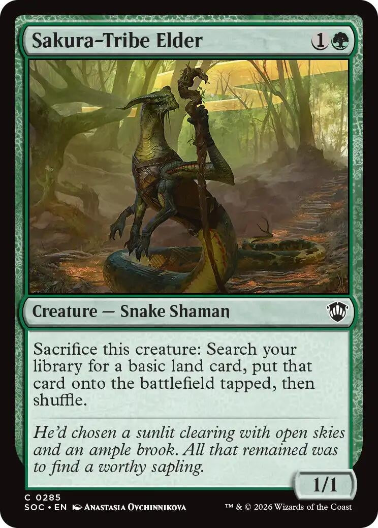 Image for Sakura-Tribe Elder (Secrets of Strixhaven) (285) - Magic: The Gathering