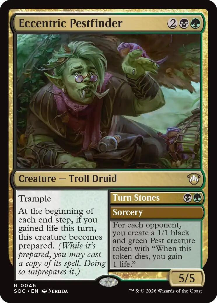 Image for Eccentric Pestfinder (Commander: Secrets of Strixhaven) (46) - Magic: The Gathering