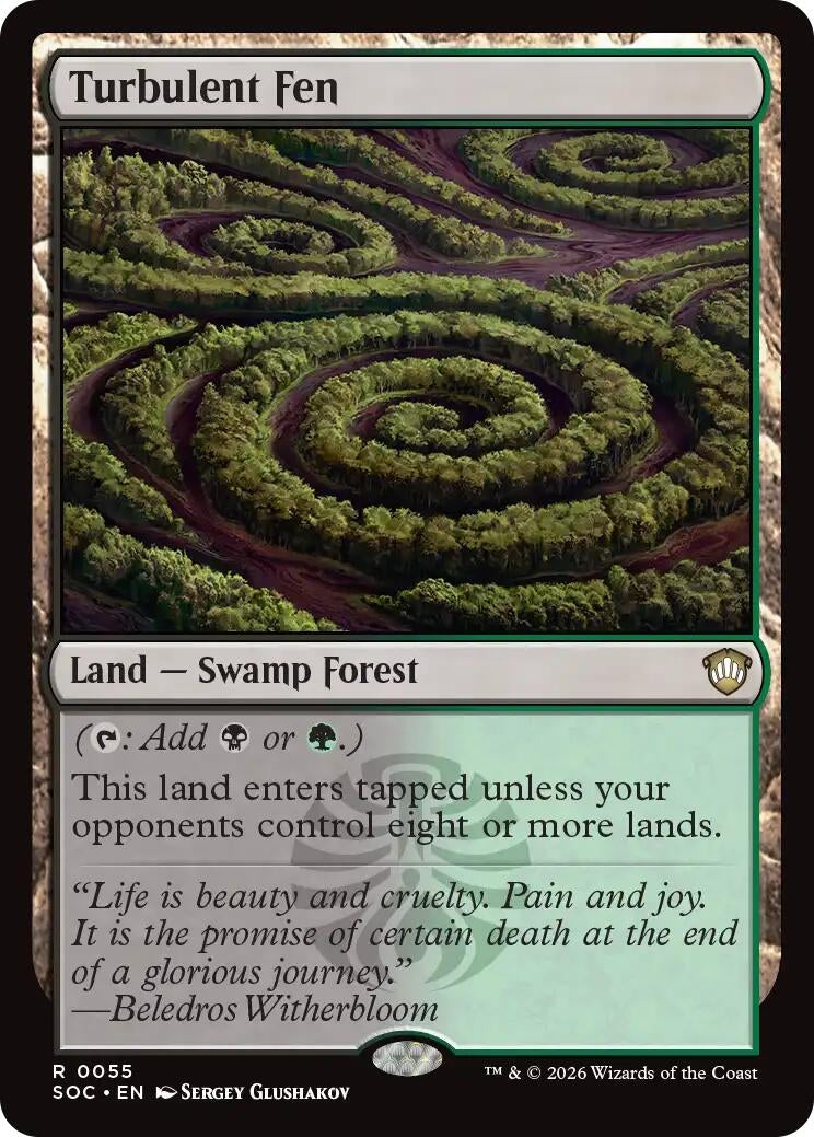 Image for Turbulent Fen (Commander: Secrets of Strixhaven) (55) - Magic: The Gathering
