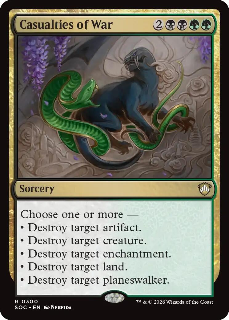 Image for Casualties of War (Secrets of Strixhaven) (300) - Magic: The Gathering