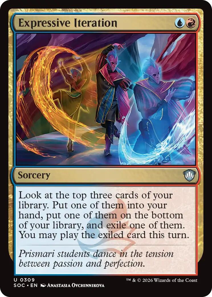 Image for Expressive Iteration (Commander: Secrets of Strixhaven) (309) - Magic: The Gathering