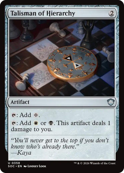 Talisman of Hierarchy (Secrets of Strixhaven) (358)