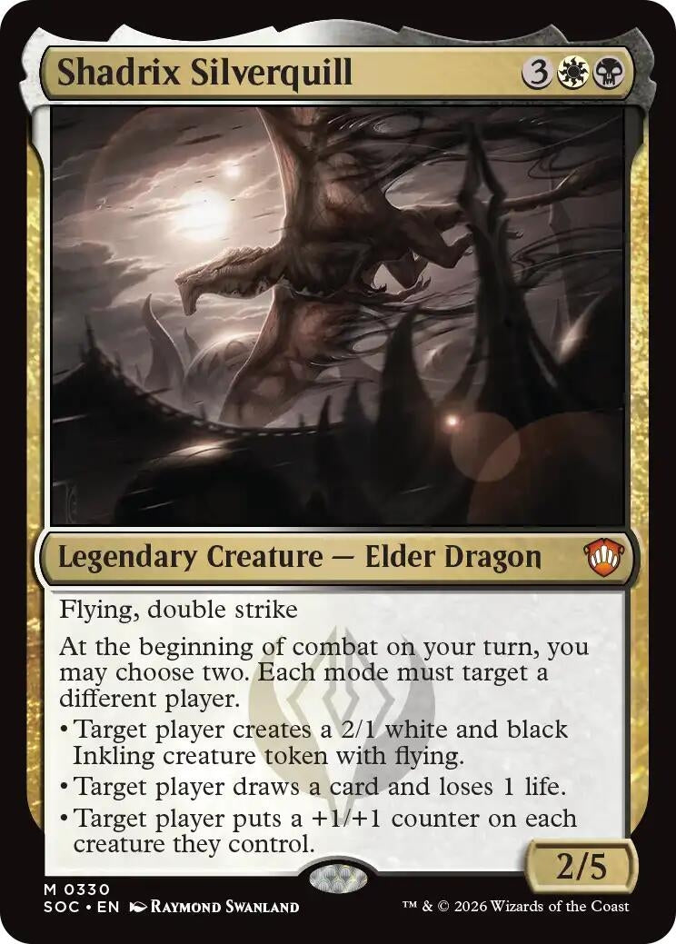 Image for Shadrix Silverquill (Commander: Secrets of Strixhaven) (330) - Magic: The Gathering