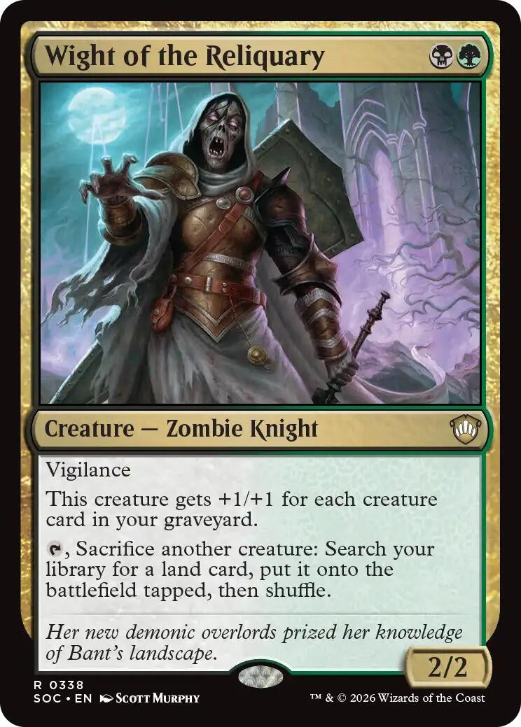 Image for Wight of the Reliquary (Commander: Secrets of Strixhaven) (338) - Magic: The Gathering