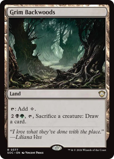 Grim Backwoods (Commander: Secrets of Strixhaven) (377)