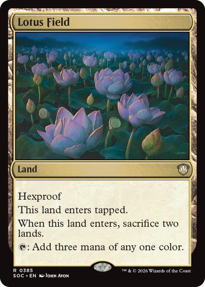 Lotus Field (Commander: Secrets of Strixhaven) (385)