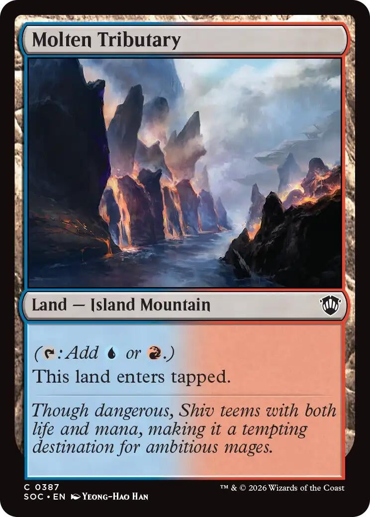 Image for Molten Tributary (Commander: Secrets of Strixhaven) (387) - Magic: The Gathering