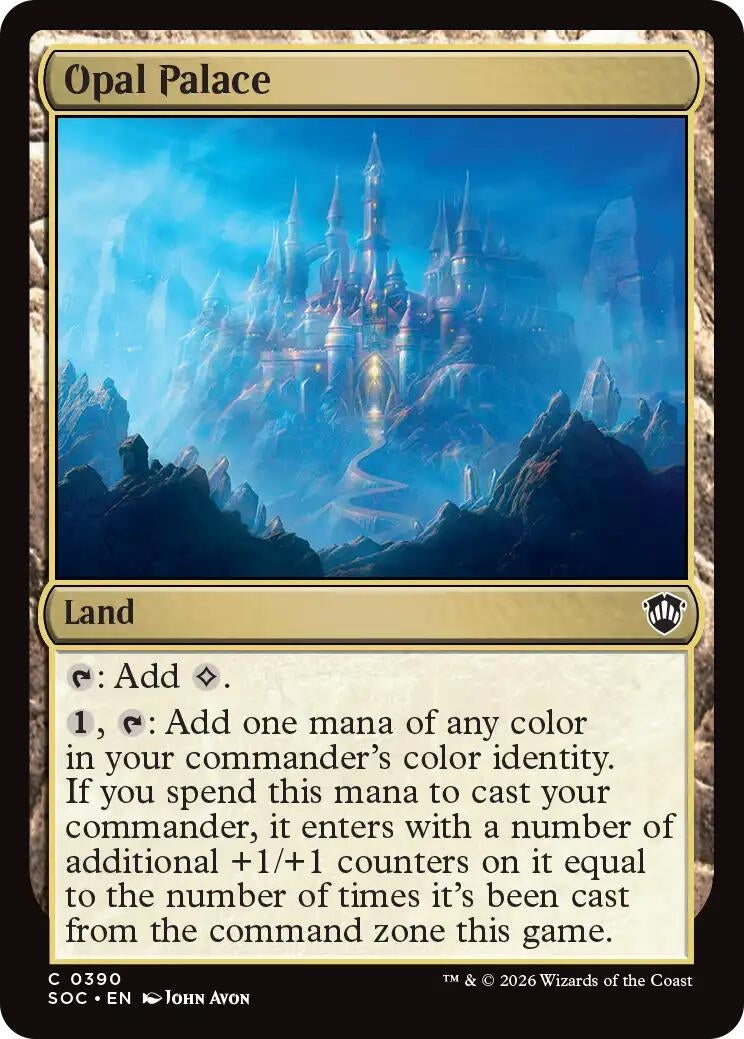 Image for Opal Palace (Commander: Secrets of Strixhaven) (390) - Magic: The Gathering