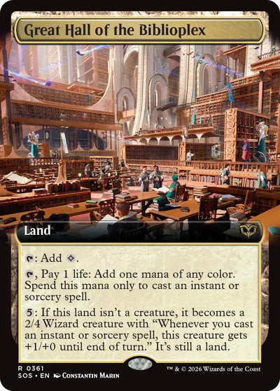 Great Hall of the Biblioplex (Extended Art) (Secrets of Strixhaven) (361)