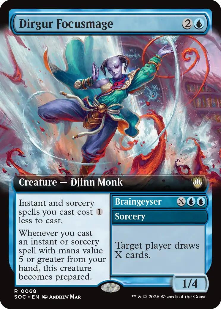 Image for Dirgur Focusmage (Extended Art) (Commander: Secrets of Strixhaven) (68) - Magic: The Gathering