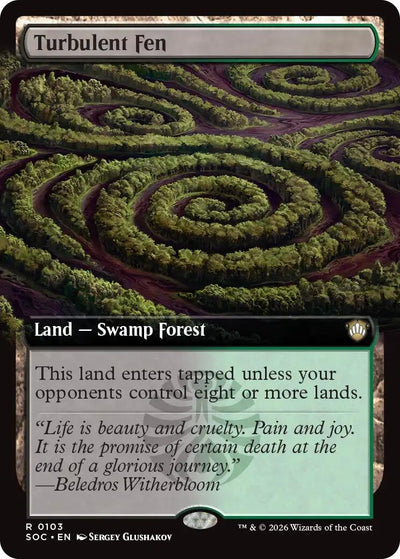 Turbulent Fen (Extended Art) (Commander: Secrets of Strixhaven) (103)