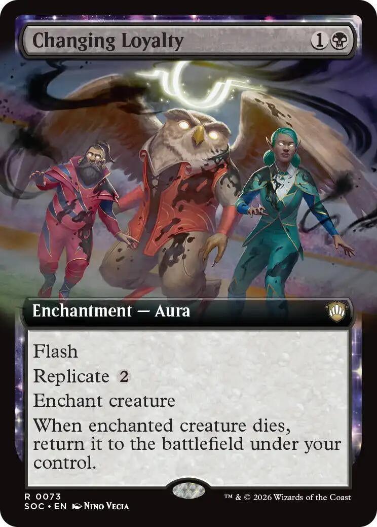 Image for Changing Loyalty (Extended Art) (Commander: Secrets of Strixhaven) (73) - Magic: The Gathering