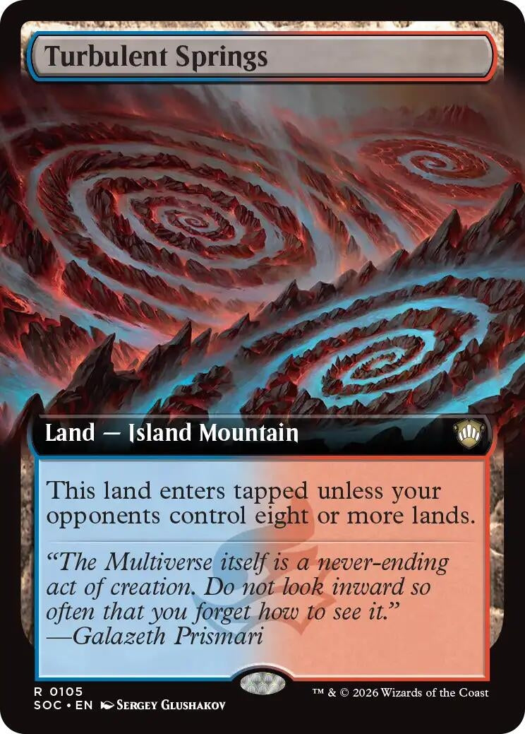 Image for Turbulent Springs (Extended Art) (Commander: Secrets of Strixhaven) (105) - Magic: The Gathering