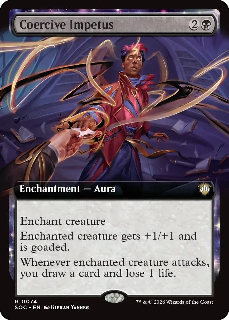 Image for Coercive Impetus (Extended Art) (Commander: Secrets of Strixhaven) (74) - Magic: The Gathering