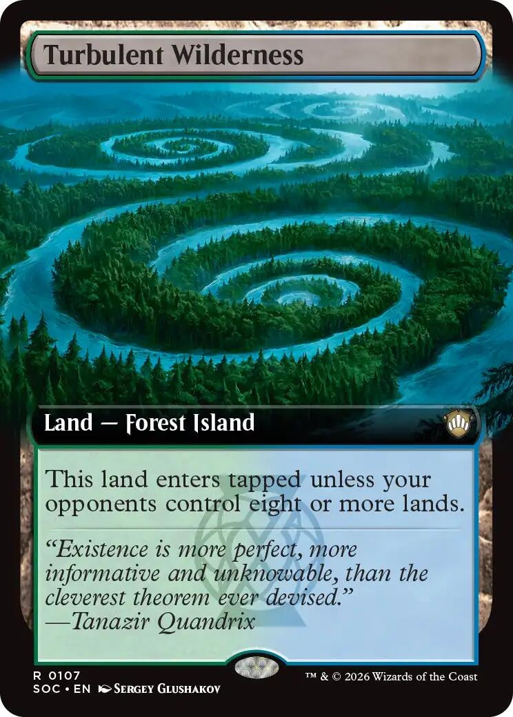 Image for Turbulent Wilderness (Extended Art) (Commander: Secrets of Strixhaven) (107) - Magic: The Gathering