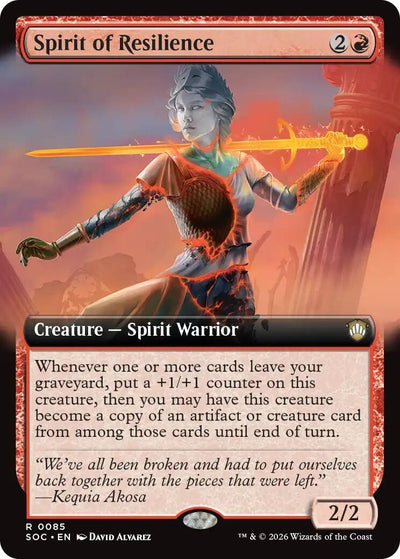 Spirit of Resilience (Extended Art) (Commander: Secrets of Strixhaven) (85)