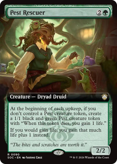 Pest Rescuer (Extended Art) (Commander: Secrets of Strixhaven) (90)