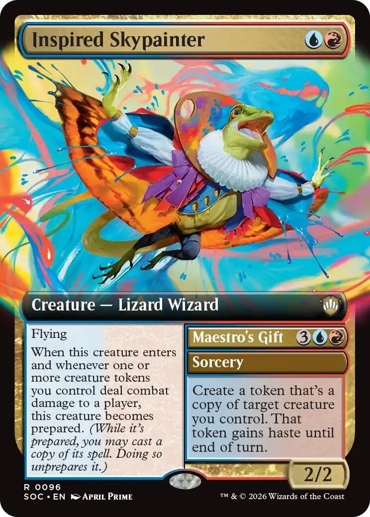 Image for Inspired Skypainter (Extended Art) (Commander: Secrets of Strixhaven) (96) - Magic: The Gathering