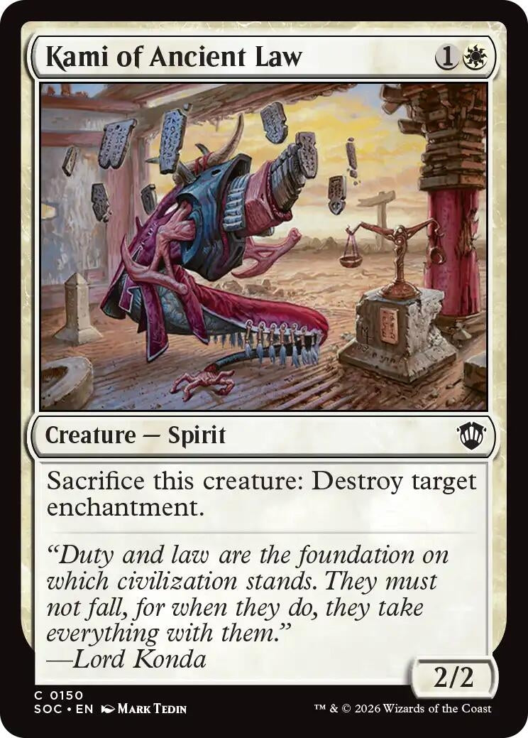 Image for Kami of Ancient Law (Commander: Secrets of Strixhaven) (150) - Magic: The Gathering