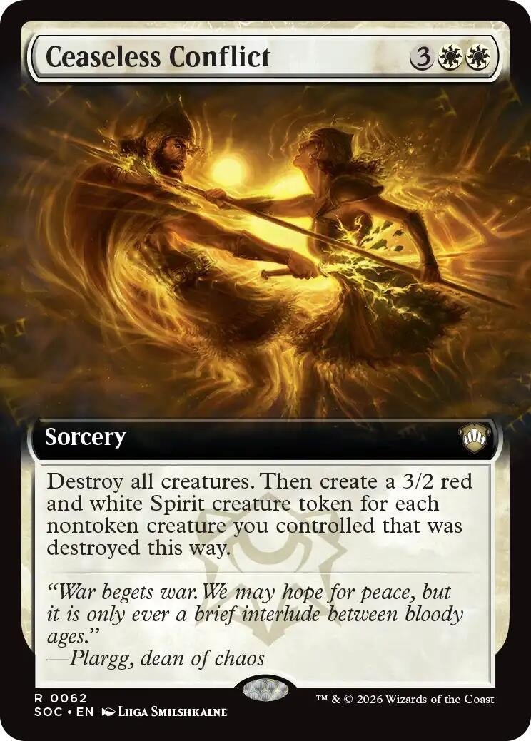 Image for Ceaseless Conflict (Extended Art) (Commander: Secrets of Strixhaven) (62) - Magic: The Gathering