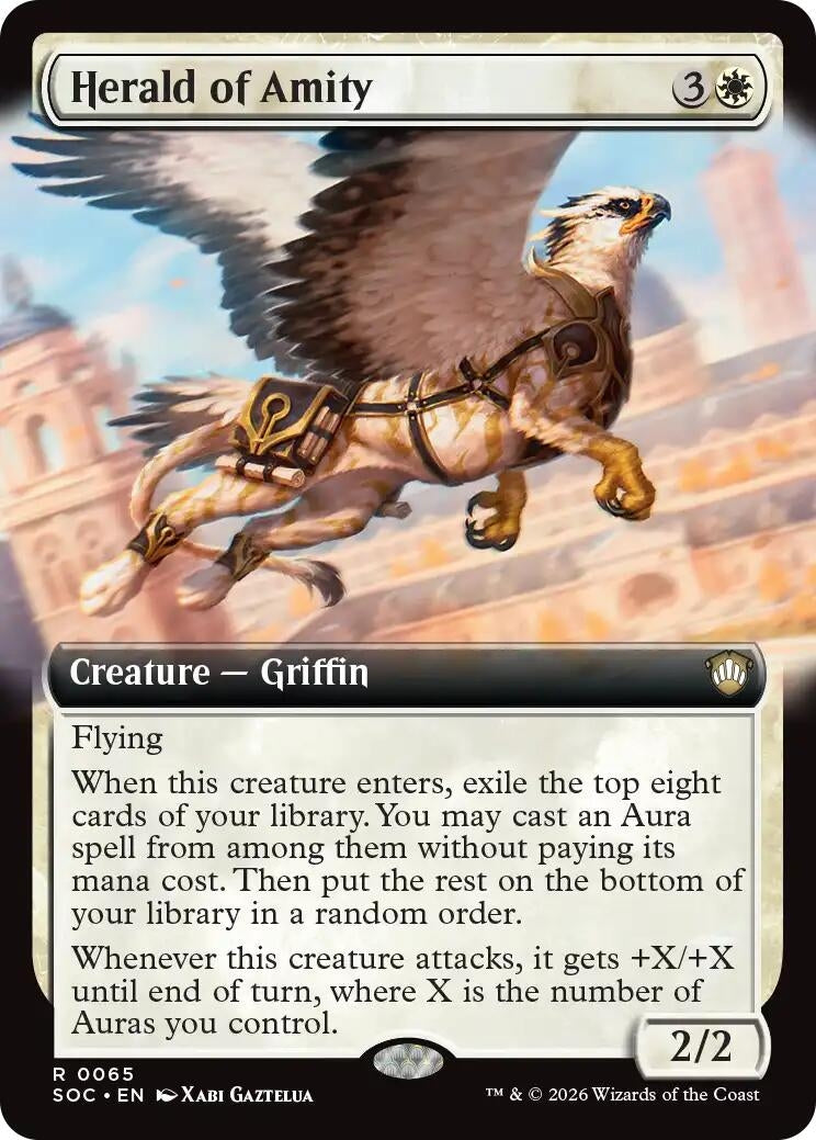 Image for Herald of Amity (Extended Art) (Commander: Secrets of Strixhaven) (65) - Magic: The Gathering
