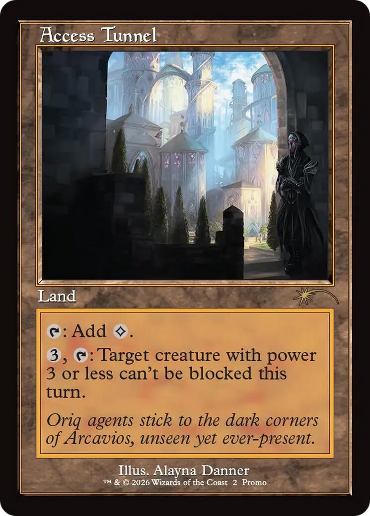 Image for Access Tunnel (Retro Frame) (WPN & Gateway Promos) (2) (WPN) - Magic: The Gathering