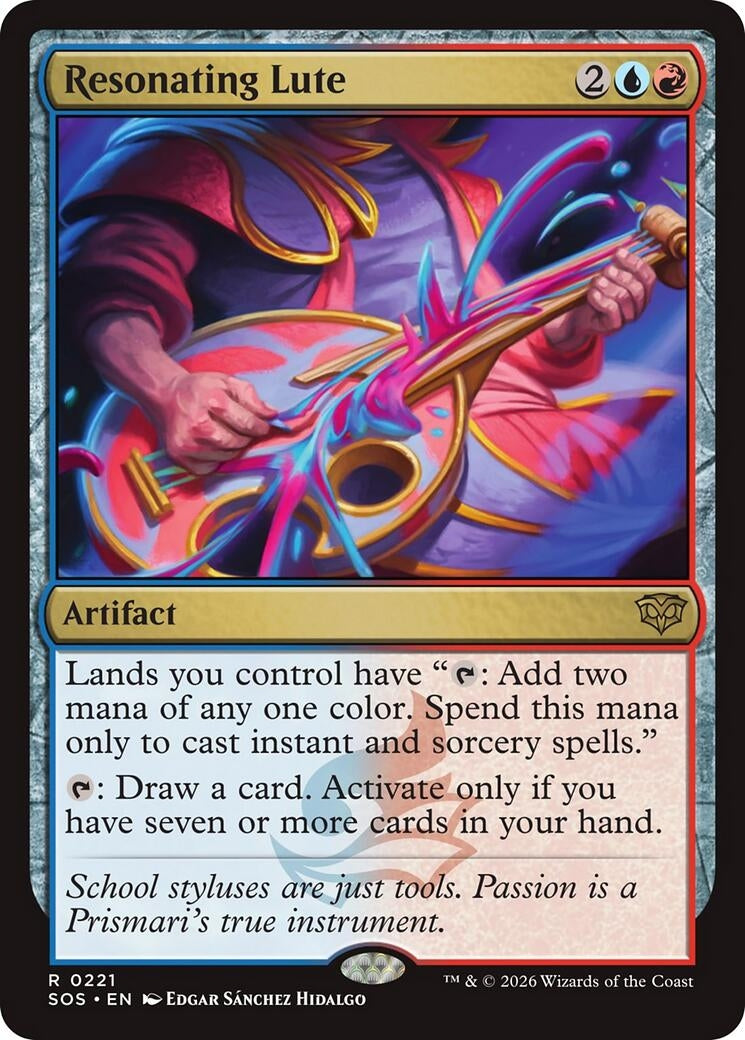 Image for Resonating Lute (Secrets of Strixhaven) (221) - Magic: The Gathering