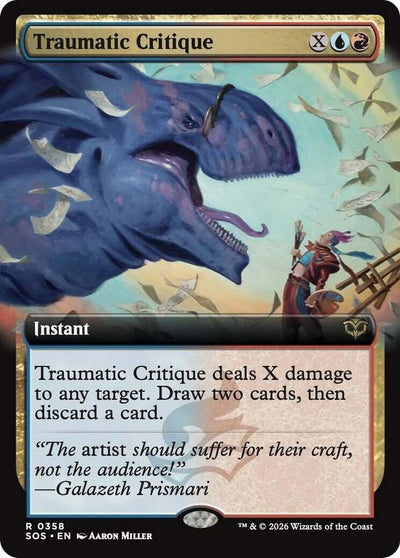 Traumatic Critique (Extended Art) (Secrets of Strixhaven) (358)