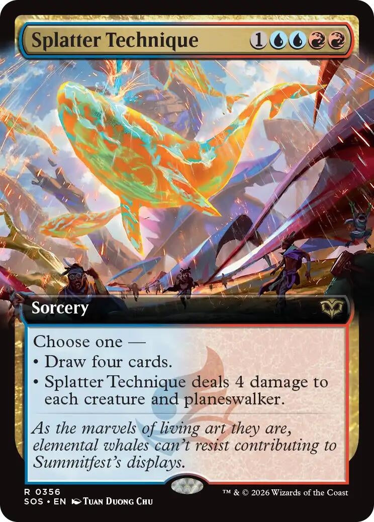 Image for Splatter Technique (Extended Art) (Secrets of Strixhaven) (356) - Magic: The Gathering